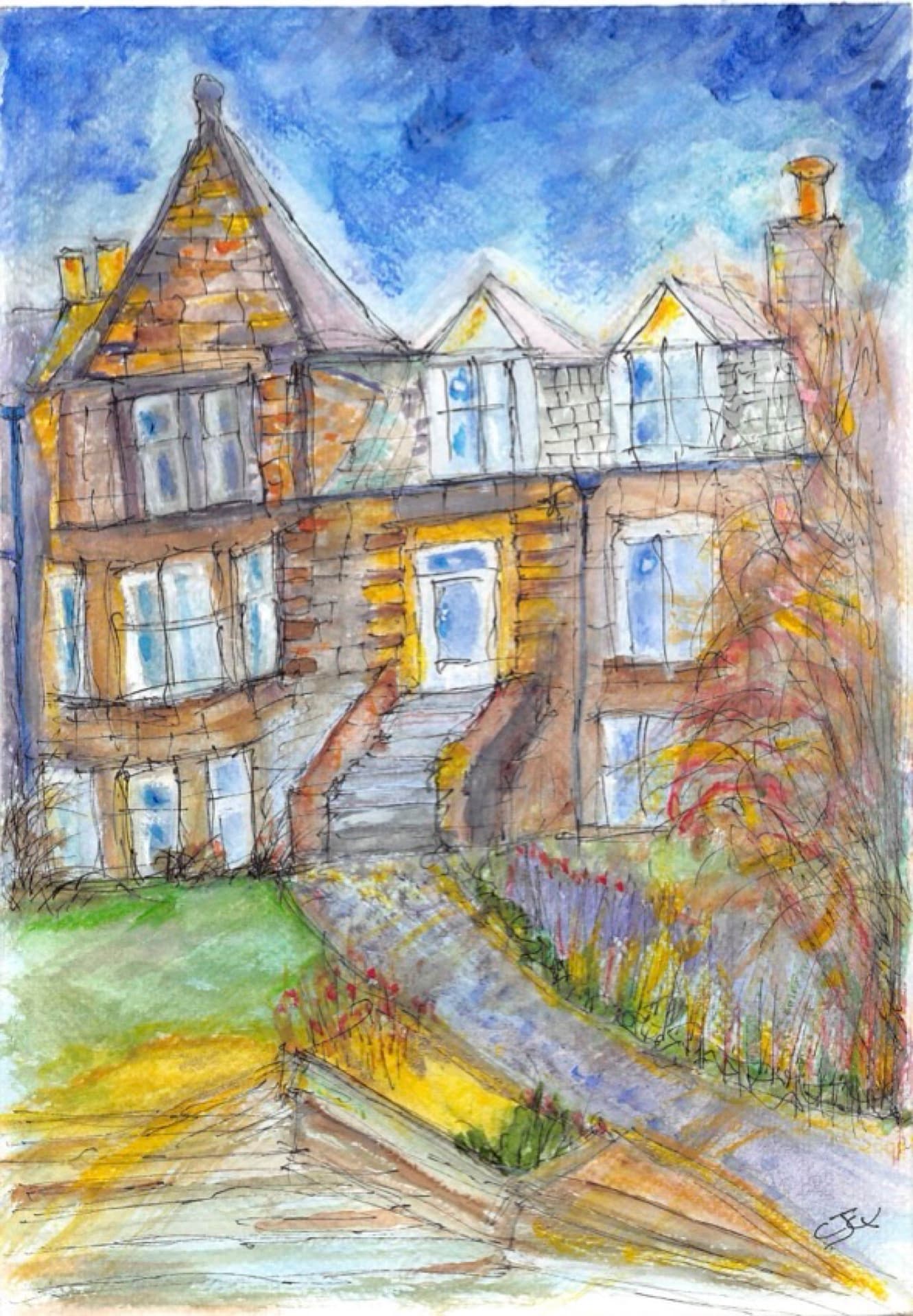 Architectural drawing of No. 13 Edinburgh