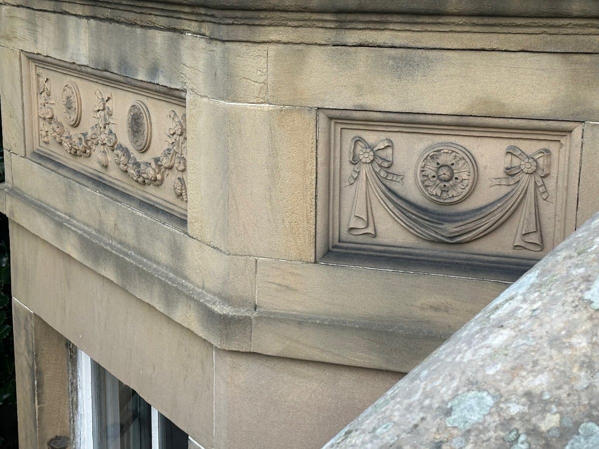 Detail of traditional stone masonry
