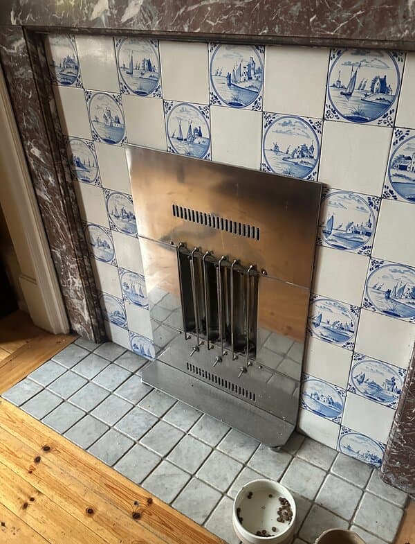 Fireplace with period detailing