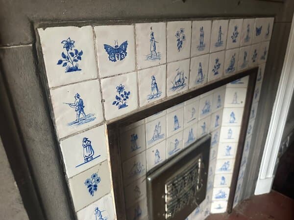 Fireplace with original features