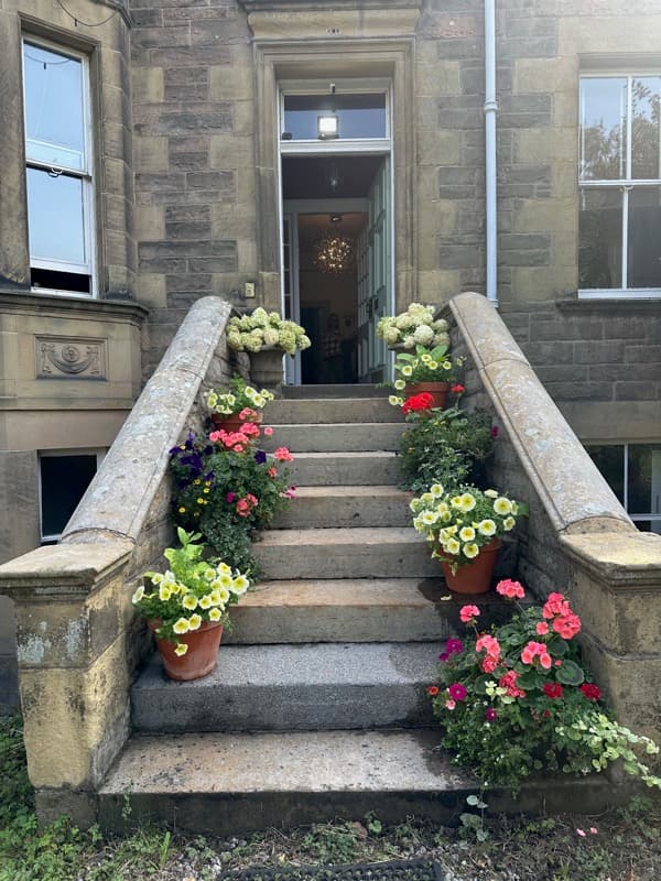 The front door of 13 Albert Terrace