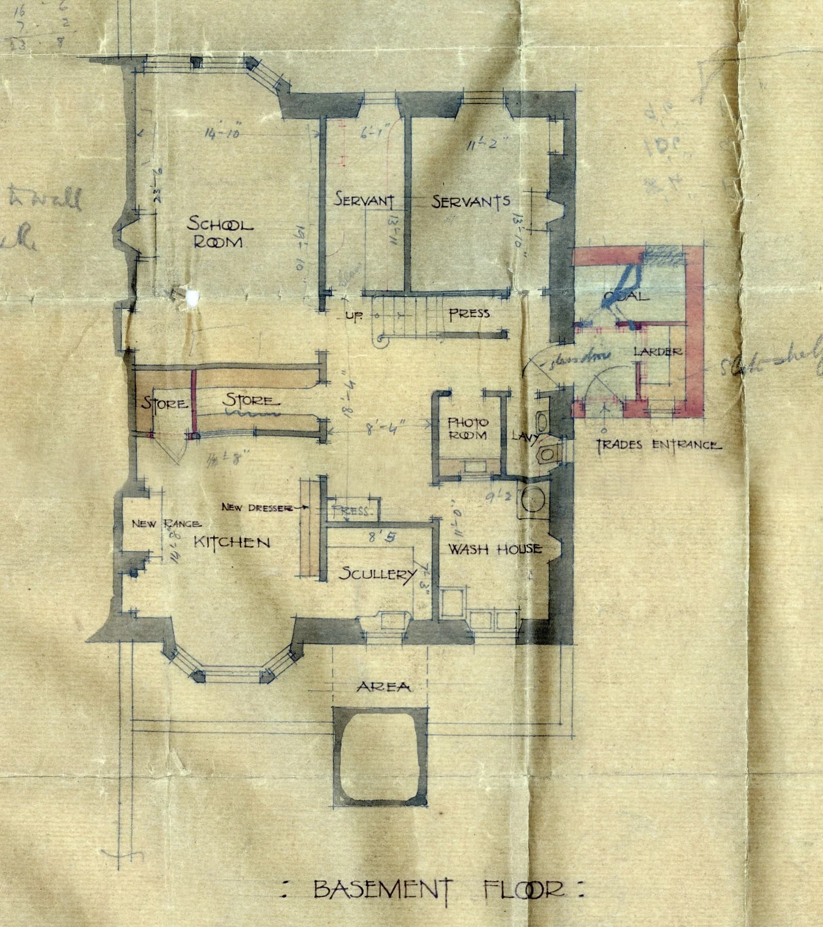 Basement floor plan